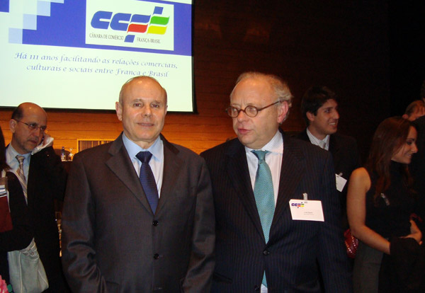 Louis Bazire and Minister Guido Mantega