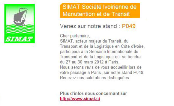 La Semaine Internationale du Transport et de la Logistique 2012: SIMAT