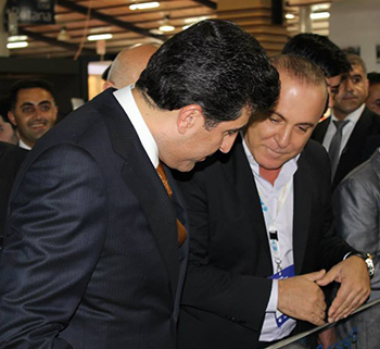 His Excellency Nechirvan Barzani, PM of Kurdistan Region, visits Empire World stand at Erbil International Fair