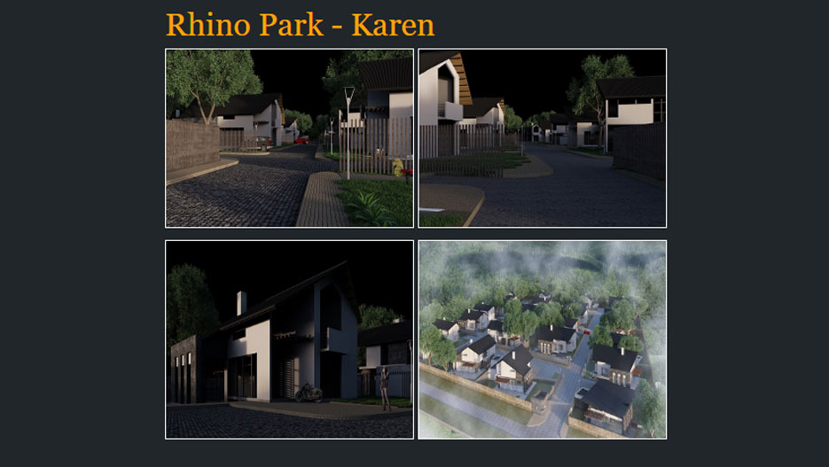 Rhino Park: 4 bedroom villas in a gated comunity located in Karen