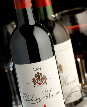 Wine Bottle of Chateau Musar