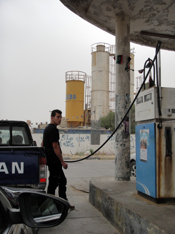 petrol station in Libya