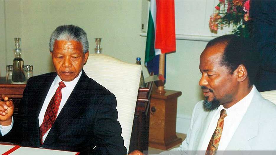Joaquim Chissano and Nelson Mandela