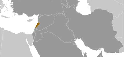 Lebanon Map Lebanon Map