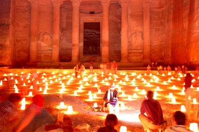 Petra-by-Night-with-People