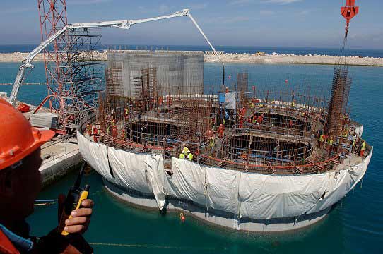Construction of Tanger Med Morocco