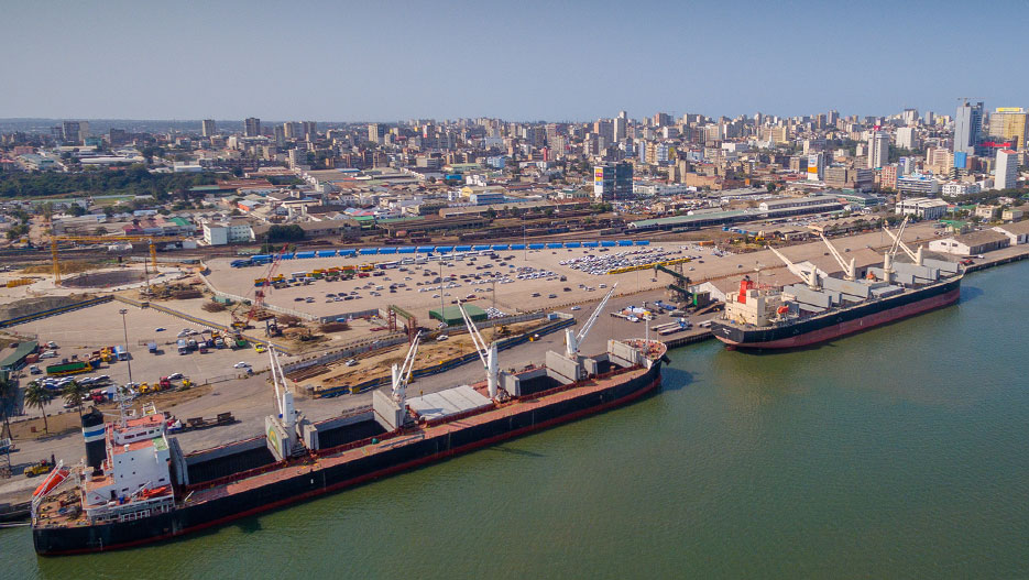 A view of the Port of Maputo